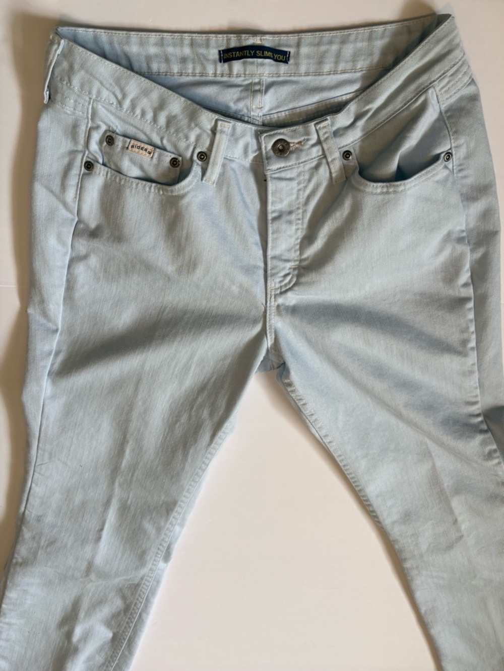Riders by Lee Instantly Slims You Straight Leg Jeans Light Blue Sz 10P. Like new